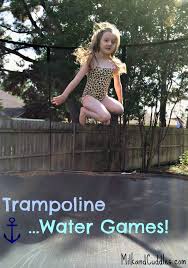 Trampoline Water Play Trampoline Summer Backyard Fun Trampoline Games