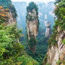Alone Rock Column Mountain Avatar Rocks Zhangjiajie National Forest Park Was Officially Recogniz Photographic Print Vadim Petrakov Art Com In 2021 Canvas Photo Prints Travel Photo Canvas