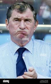 Tottenham Hotspur Caretaker Manager David Pleat before his teams 1.0 defeat  against Aston Villa, but Spurs will play in FA Premiership next season  after Leeds United's defeat at Bolton, during the Barclaycard