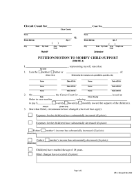 New york city child support modification attorneys in the scope of family law, there are few court orders that cannot be amended. Modify Child Support Petition Or Motion Maryland Free Download