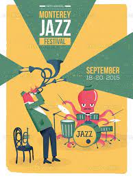 monterey jazz festival poster by rodrigo fortes on creativeallies com music poster design jazz poster music artwork