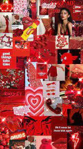 Red Collage Pretty Wallpaper Iphone Iphone Wallpaper Girly Iphone Wallpaper Themes