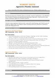 New plumber apprentice careers are added daily on simplyhired.com. Plumbing Apprentice Resume Samples Qwikresume