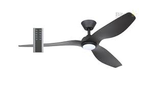 Trinidad Dc Led Ceiling Fan Light 52 W Remote Black With Black Blades Mercatr Fc428133bb Led Ceiling Fan Ceiling Fan Ceiling Fan With Light