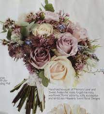 Wedding bouquets,dusty rose, mauve and ivory wedding bouquet, wedding flowers, bridesmaid bouquets, corsage, bridal flower package bloomsnbrooches 4.5 out of 5 stars (445) $ 16.00. This Is Pretty Much My Ideal Bouquet Muted Pink And Mauve Ivory A Hint Of Light Blue Grey Foliage Blue Wedding Bouquet Dusty Rose Wedding Wedding Bouquets