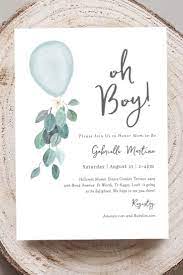 Oh Boy Baby Shower Invitation Template Balloon Boy Baby Shower Invites Blue Balloon Printable Invite Editable Invitation 85 Modern Baby Shower Invitations Baby Shower Invitations For Boys Baby Shower Invitations