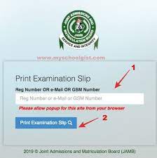 How to reprint jamb exam slip with/without email address. Jamb Exam Slip Reprint Portal Www Jamb Org Ng Print 2021 2022