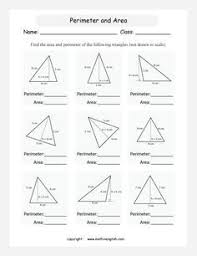 Area Of A Triangle Worksheets 7th Grade Click On The Sample Worksheet Above For Download And Printing Aaah Math Attack Area Perimeter Worksheets Tria