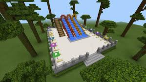 Water Park Minecraft Garden Cool Minecraft Water Park