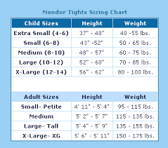 Best Buy Figure Skating Mondor Tights Sizing Chart