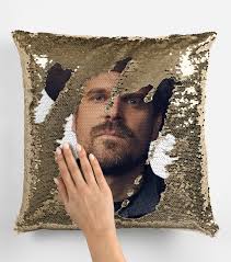 David Harbour Sequin Pillow Cover, Celebrity Sequin Pillow Case, David  Harbour Flip Sequin Pillowcase, David Harbour Pillow Gift for Fans