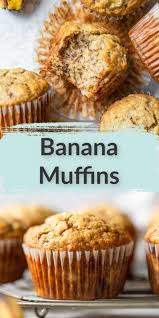 These Banana Muffins Are Delicious Easy To Make Packed With Flavor And Ready In About 30 Minutes In 2020 Homemade Banana Muffins Banana Muffins Easy Banana Muffins