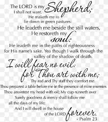 At every turn, it reveals the close relationship david shares with his god. Psalm 23 Png Images Pngwing