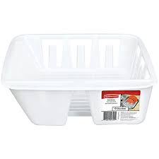 14.3l x 12.5d x 5.4w, white, twin sink, wire dish drainer, antimicrobial product protection treated with microban to inhibit growth of stain and odor causing bacteria, small plastic coated wire dish drainer, extra deep for. Rubbermaid Antimicrobial In Sink Dish Drainer White Small Walmart Com Walmart Com