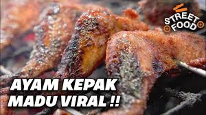 Nama saja madu, tapi pakai gula. Ayam Kepak Madu Viral Bikin Nagih Street Food Tangerang Youtube