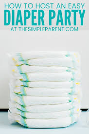Just take 1 of the 2 rolled diapers and i made this diaper baby for my daughter for her baby shower. How To Throw A Diaper Party With No Stress The Simple Parent