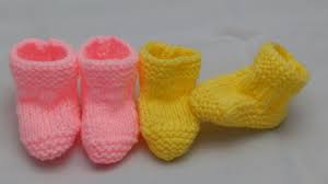 These easy knitted baby booties are a great project for beginners. 0 3 Month Booties Beginners Knitted Version 2 Youtube