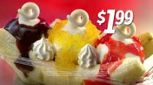 Maybe you would like to learn more about one of these? Texas Dairy Queen 1 99 Banana Split English Youtube