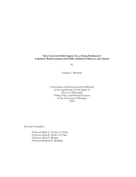 Pdf Does Casework Build Support For A Strong Parliament Legislative Representation And Public Opinion In Morocco And Algeria Dissertation