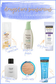 We had four testers with different skin types and complexions test seven sunscreens over several weeks, and we concluded that supergoop play everyday lotion spf 50 with sunflower extract will fit that bill for many people. 6 Best Drugstore Sunscreens For The Face Slashed Beauty Best Drugstore Sunscreen Good Sunscreen For Face Beauty Products Drugstore