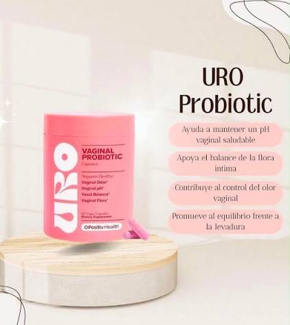 Uro probiótico Vaginal💕 Tiene diferentes beneficios para mejorar tu salud  de la mujer 🙌🏻 Puedes tomar 2 diarias después de tu almuerzo. Encuentra  acá en @kiddlyskin.sv tus productos favoritos para el cuidado