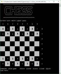 Working code of game, just include words.txt of 4000 words and compile it. Chess Console Game In C Codeproject