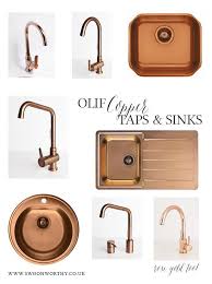 copper taps kitchen