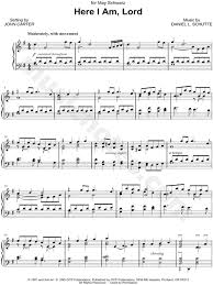Maybe you would like to learn more about one of these? Dan Schutte Here I Am Lord Sheet Music Piano Solo In G Major Download Print Sku Mn0171326