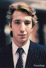 Alan Rickman Photo Made Young With Face App Alan Rickman Young Alan Rickman Alan Rickman Gif