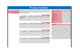 Excel workout template is here to help you plan workout on daily or weekly basis. å…è´¹bodybuilding Workout Schedule æ ·æœ¬æ–‡ä»¶åœ¨allbusinesstemplates Com