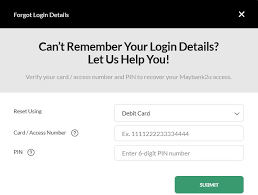 How to reset your maybank2u password? Forgot Username Password Maybank2u Access Denied
