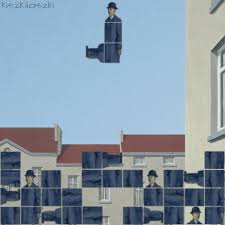 Kiszkiloszki Golconda Tetris Golconda By Rene Magritte Meet Me On Facebook And Twitter And Instagra Magritte Classical Art Memes Rene Magritte