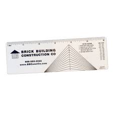On blue prints architects & engineers usually display the pitch of a roof in the format shown on the image where number (4) represents a rise and number (12) represents a length. Rp3350 Roof Pitch Gauge Executive Line