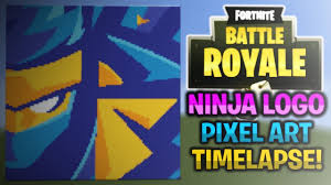 Create a stunning fortnite logo with designevo's fortnite logo designer. Minecraft Pixel Art Timelapse Ninja Logo Fortnite Battle Royale Youtube