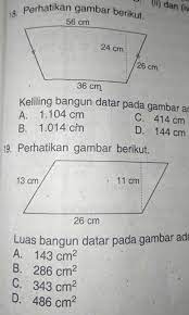 Menunjukkkan keliling pada bangun datar. 1 Keliling Bangun Datar Pada Gambar Adalah 2 Luas Bangun Datar Pada Gambar Adalah Dengan Brainly Co Id