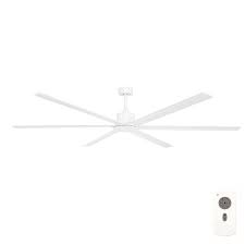 On the other hand, large ceiling fans include a downrod for 8 to 9 foot ceiling, and longer downrods are available for taller ceilings. Brilliant Hercules White Ceiling Fan 84 Universal Fans
