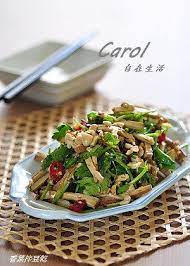 cilantro firm tofu salad 香菜拌豆乾 食譜 chinese cooking asian recipes recipes