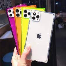 Square Corner Transparent Tpu Shockproof Iphone 6 6s 7 8 Plus X Xr Xs Max 11 Pro Max Case Iphone Case Design Transparent Phone Case Iphone