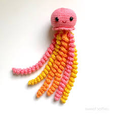 Use the black marker to draw on a smile just below and in between the eyes. Juniper The Jellyfish Free Crochet Pattern Sweet Softies Amigurumi And Crochet