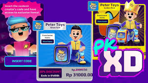 Tersedia 3 pilihan rasa yang enak semuanya. Content Creator Code Pk Xd Peter Toys Valid Until 12 July Youtube