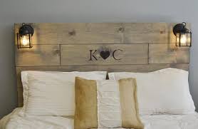 Pallets Head Board With Initials Rustic Wood Headboard Diy Headboard Wooden Rustic Wooden Headboard