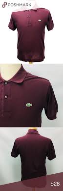 Lacoste Polo Golf Shirt Short Sleeve Maroon 3 Xs Brand