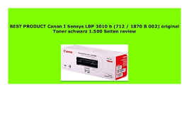 In the main paper input tray, the loading. Best Product Canon I Sensys Lbp 3010 B 712 1870 B 002 Original