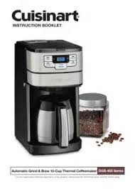 Although it sounds complicated to listen but it is actually not. User Manual Cuisinart Dgb 450 Automatic Grind Brew 10 Cup Manualsfile