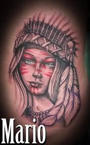 Unique leg dreamcatcher tattoo designs for women, dreamcatcher tattoos for women, small dreamcatcher tattoo, dreamcatcher tattoo designs. Native American Woman By Mario Padilla Tattoonow