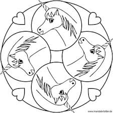 Pegasus Und Einhorn Als Kostenlose Mandalas Fur Kinder