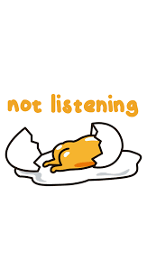Gudetama Not Listening Cute Cartoon Wallpapers Cute Doodles Kawaii Background