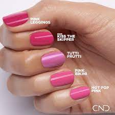 Check Out Our New Summer Pink Shade Alongside Our Other Pinks Kiss The Skipper Is Vibrant Pink Shellac Nail Colors Shellac Manicure Cnd Shellac Nails