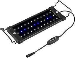 Nicrew 30w reef led aquarium light, dimmable marine led light with dual channel wired controller, nano fish tank light for saltwater coral fish tanks 4.6 out of 5 stars 159 $59.99 $ 59. Buy Nicrew Classicled Aquarium Light Fish Tank Light With Extendable Brackets White And Blue Leds Online In Indonesia B0191ewii2
