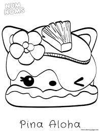 This collection includes mandalas, florals, and more. Pina Aloha Num Noms Coloring Pages Printable